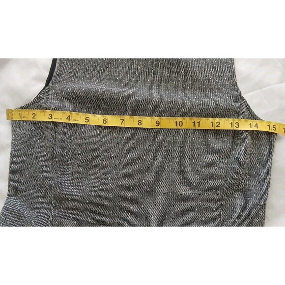 Theory Nikay D Kenmore‎ Gray Tweed Jersey Knit Fit & Flare Mini Dress Size 4 - Picture 4 of 7